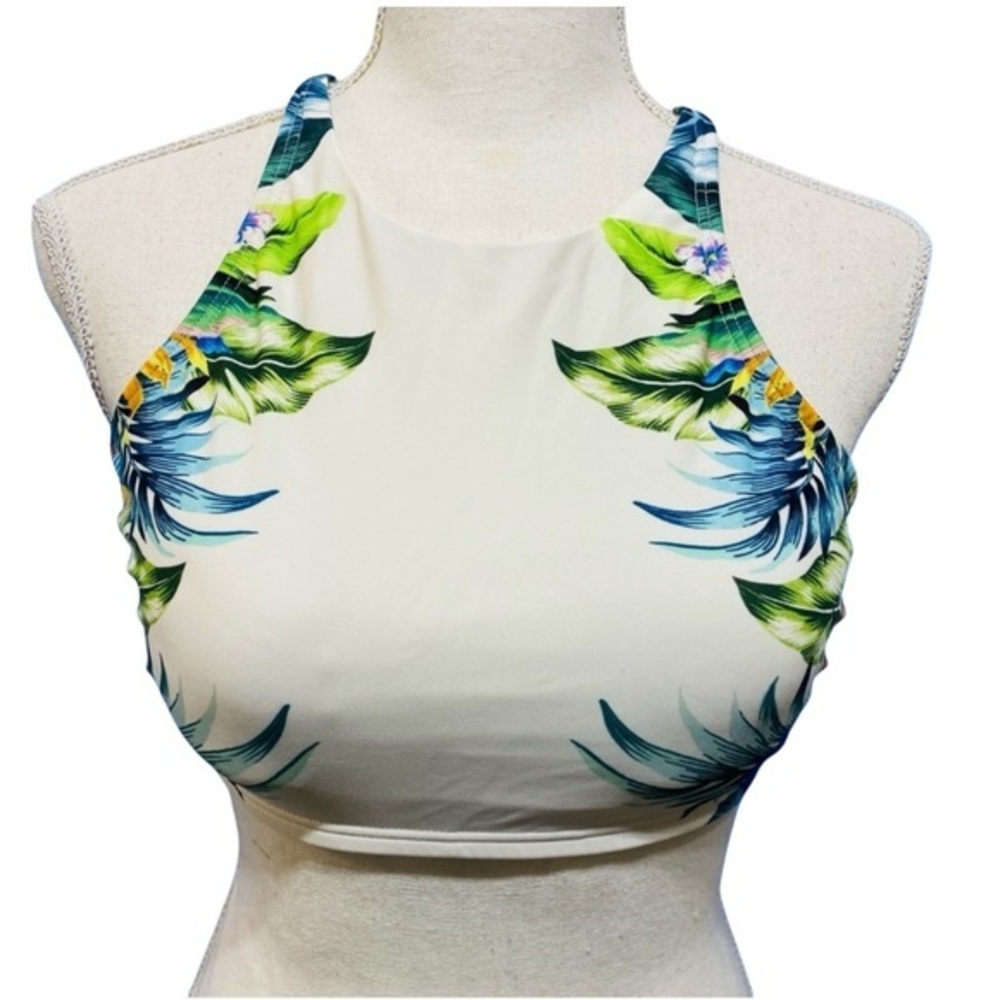 Venus Tropical Print Swim Top Size 8